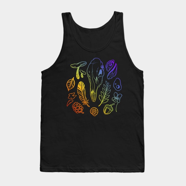 Nature collector in rainbow Tank Top by theartofamberramirez